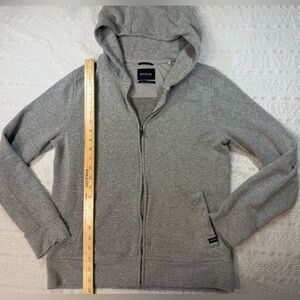 Prana Heather Gray Zip-Up Hoodie
